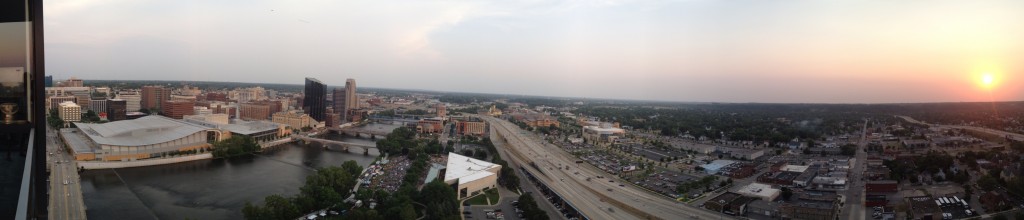 Grand Rapids South-West Skyline, 24 stories up